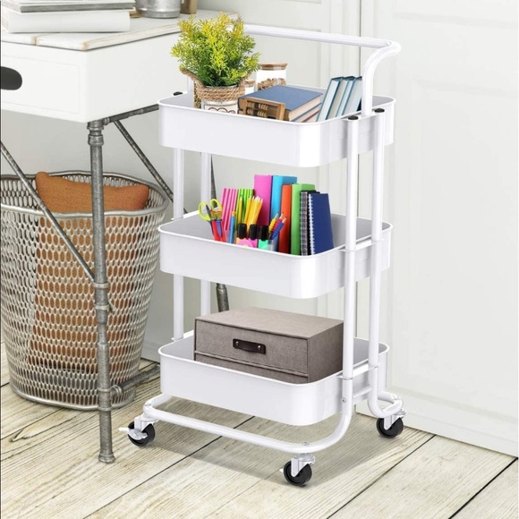 3-Tier Rolling Utility Cart NEW - Picture 1 of 3